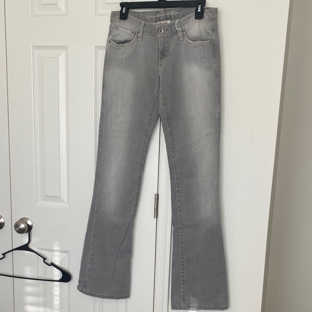 Levi's Women's Gray Wide-Leg Jeans